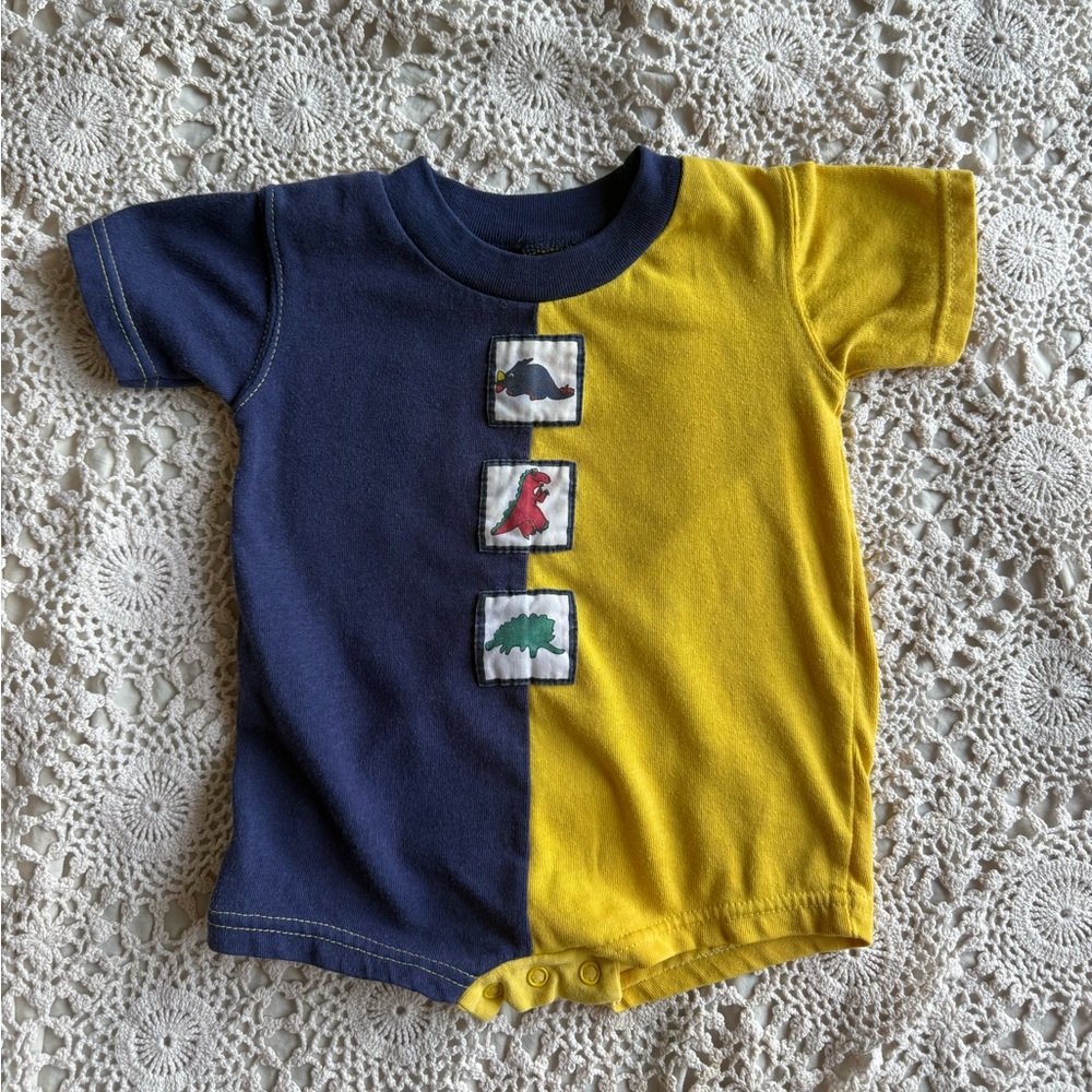 Vintage Wee Works Dinosaur Romper